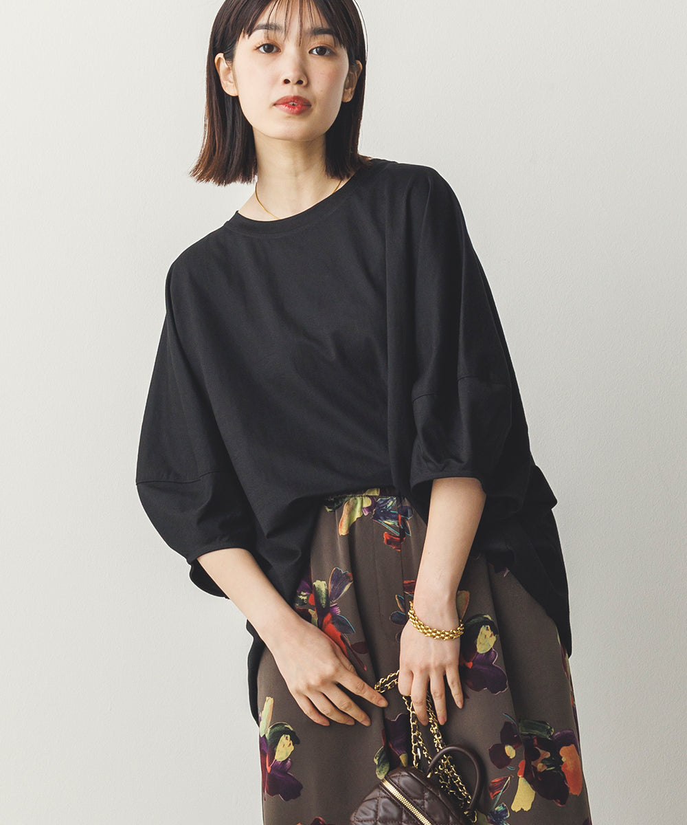 撥水素材の半袖きれいめプルオーバー（接触冷感） 撥水素材の半袖きれいめプルオーバー（接触冷感） – OURHOME