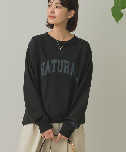 バイオポリウォッシュプリントTシャツ長袖[1000-6226]