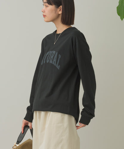 バイオポリウォッシュプリントTシャツ長袖[1000-6226]