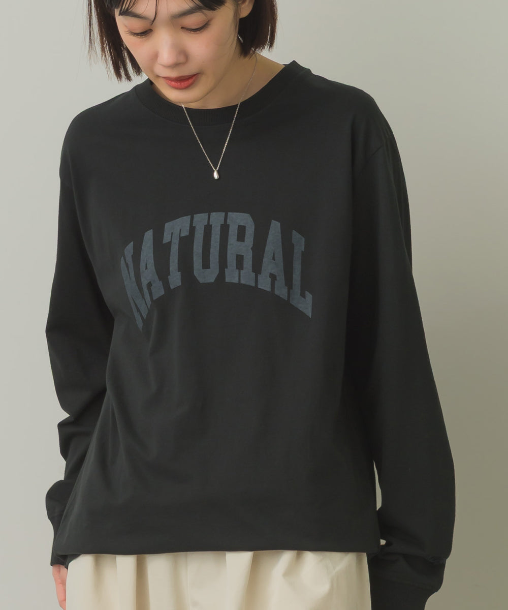 バイオポリウォッシュプリントTシャツ長袖[1000-6226]