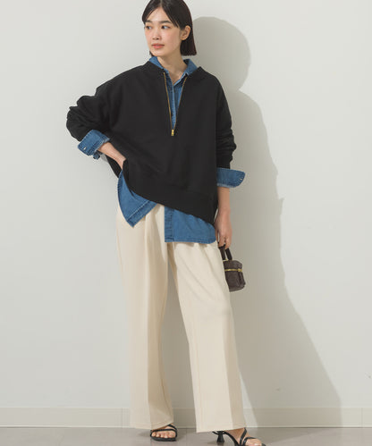 裏毛ハーフジップスウェット[11051-6136]