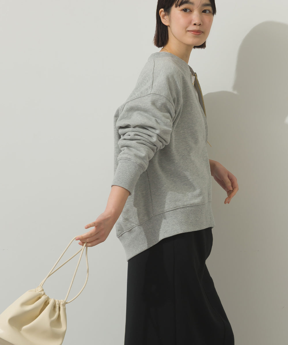 裏毛ハーフジップスウェット[11051-6136]