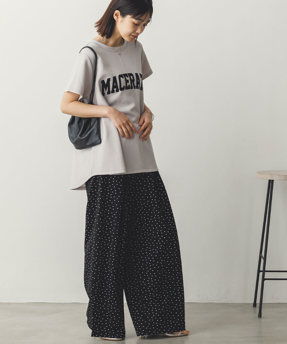 接触冷感ギャザータックワイドパンツ[1125-1002] – Sans Souci 34＋