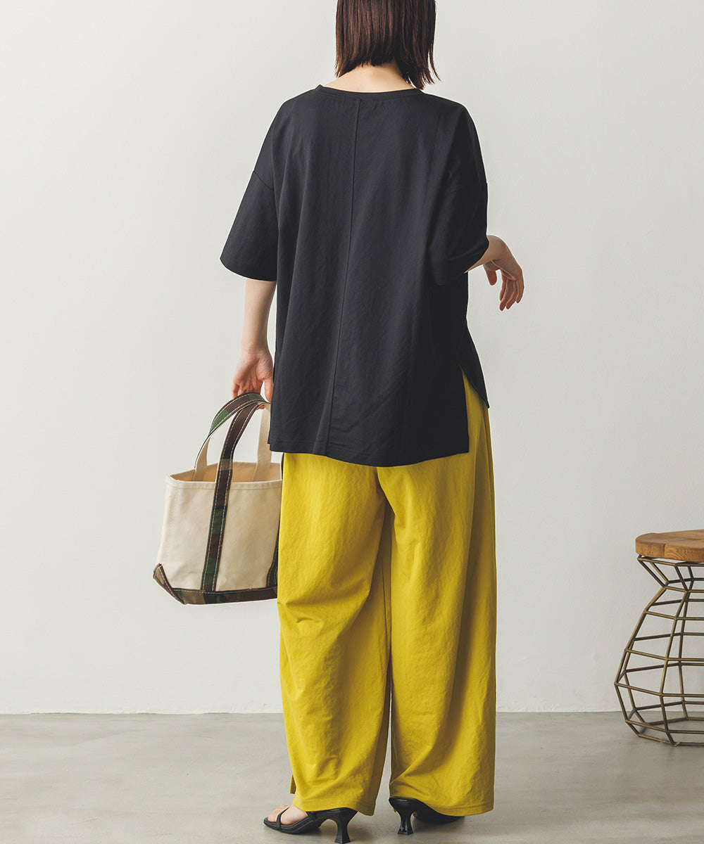 接触冷感ギャザータックワイドパンツ[1125-1002] – Sans Souci 34＋