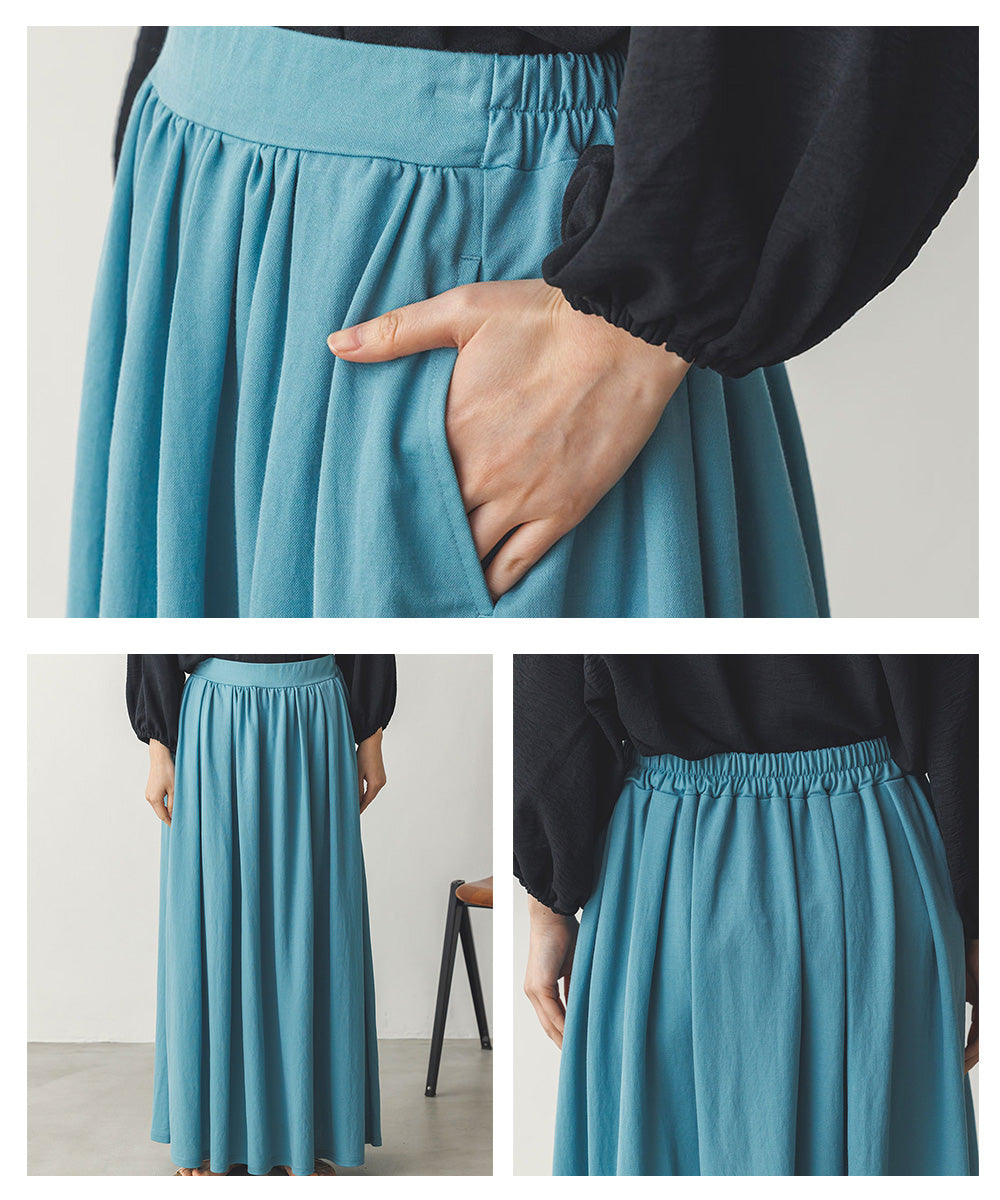 接触冷感ギャザースカート[1125-2100]