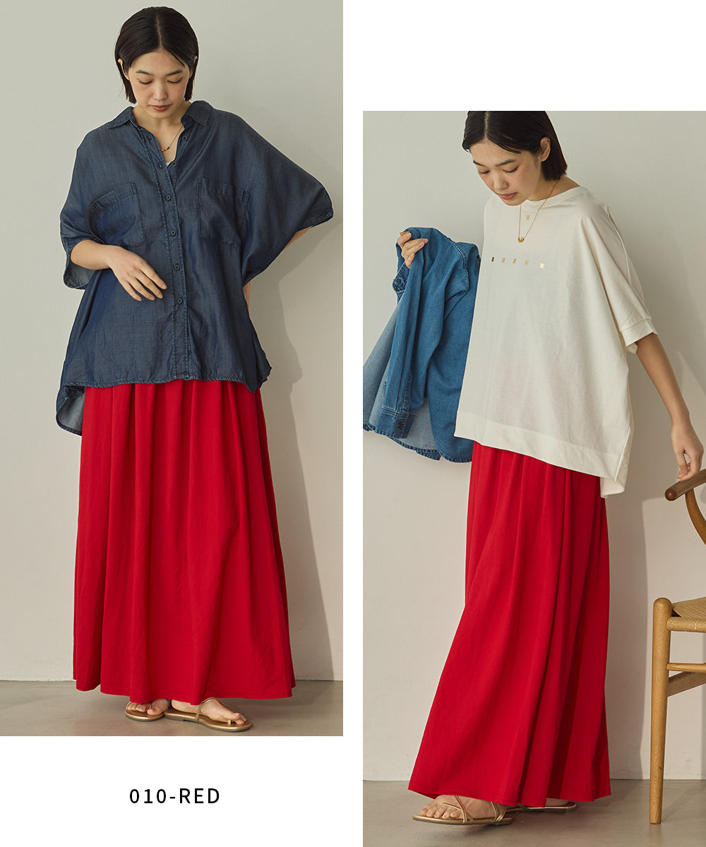 接触冷感ギャザースカート[1125-2100]