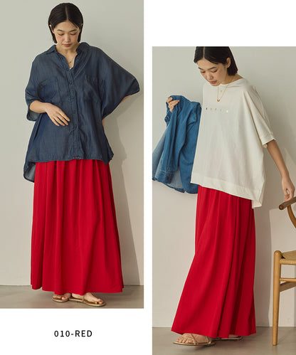 接触冷感ギャザースカート[1125-2100]