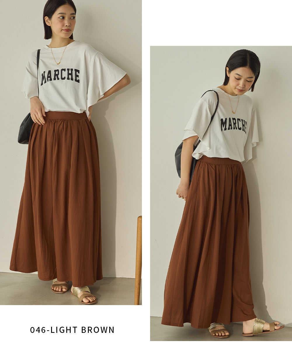 接触冷感ギャザースカート[1125-2100]