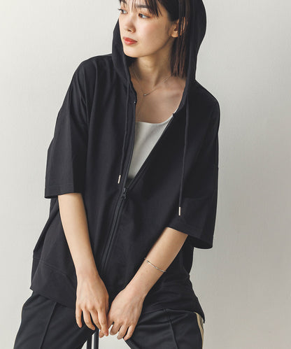 接触冷感オーバーサイズジップパーカー[1125-6106]