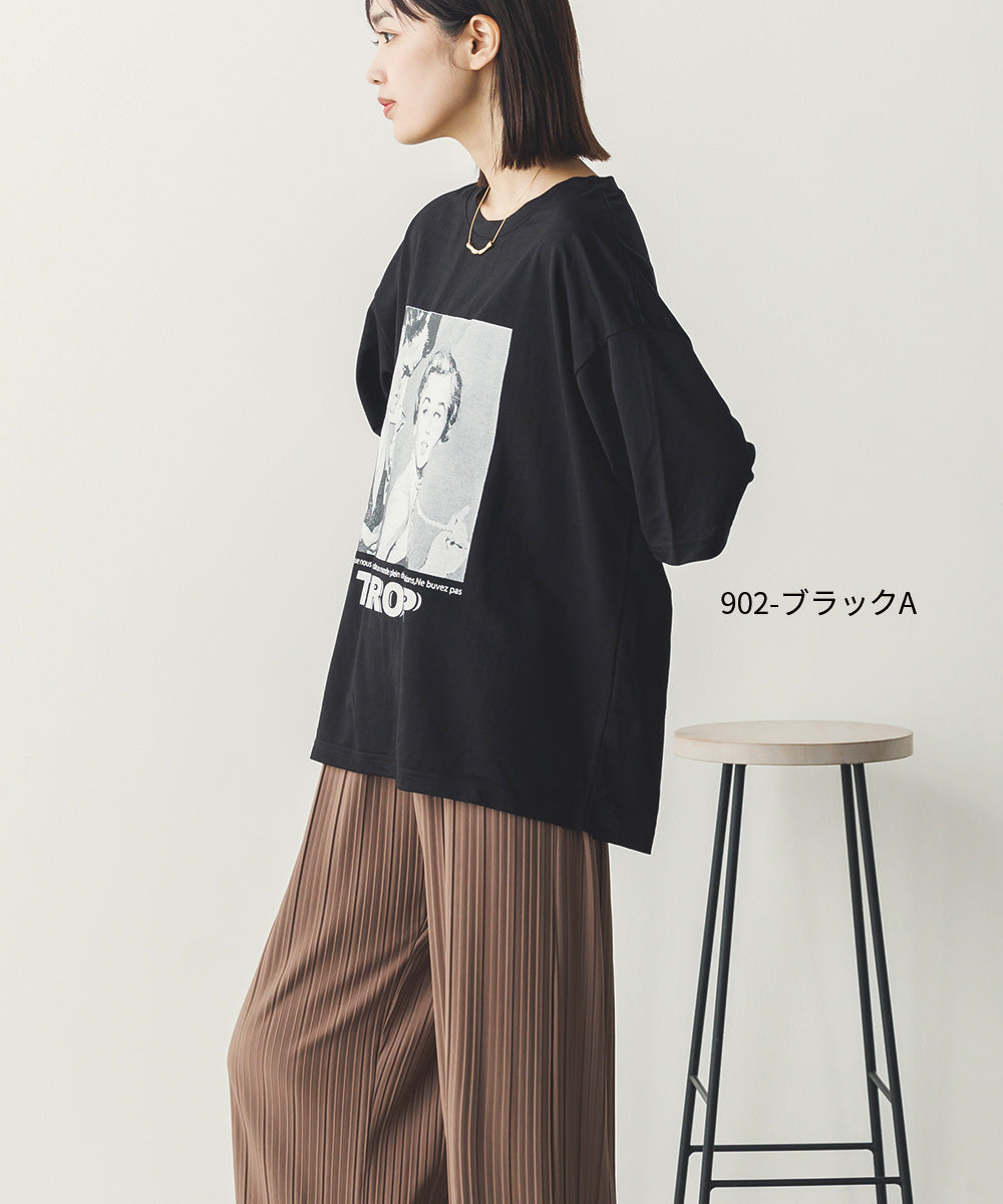 接触冷感プリントTシャツ[1125-6109]