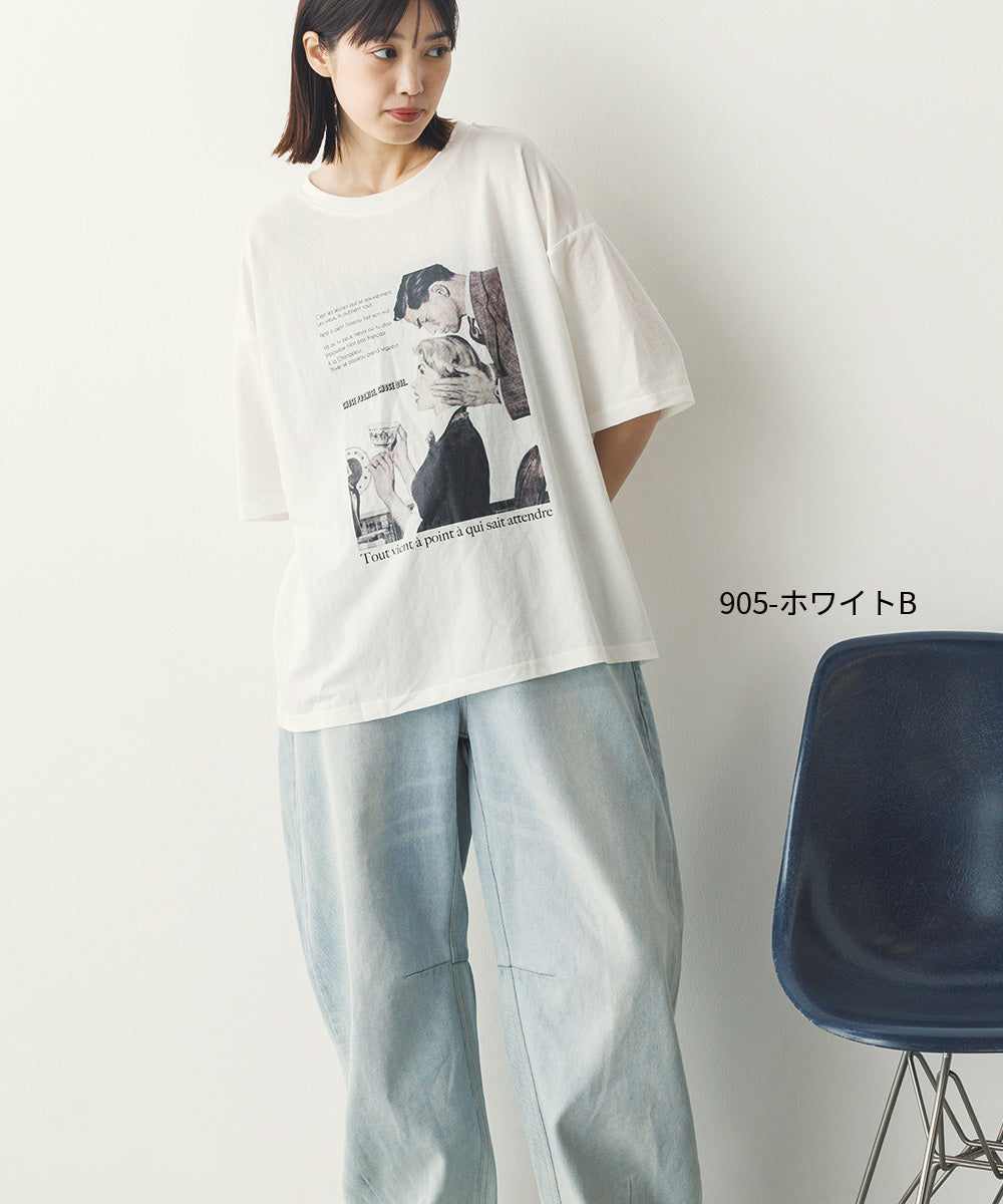 接触冷感プリントTシャツ[1125-6109]