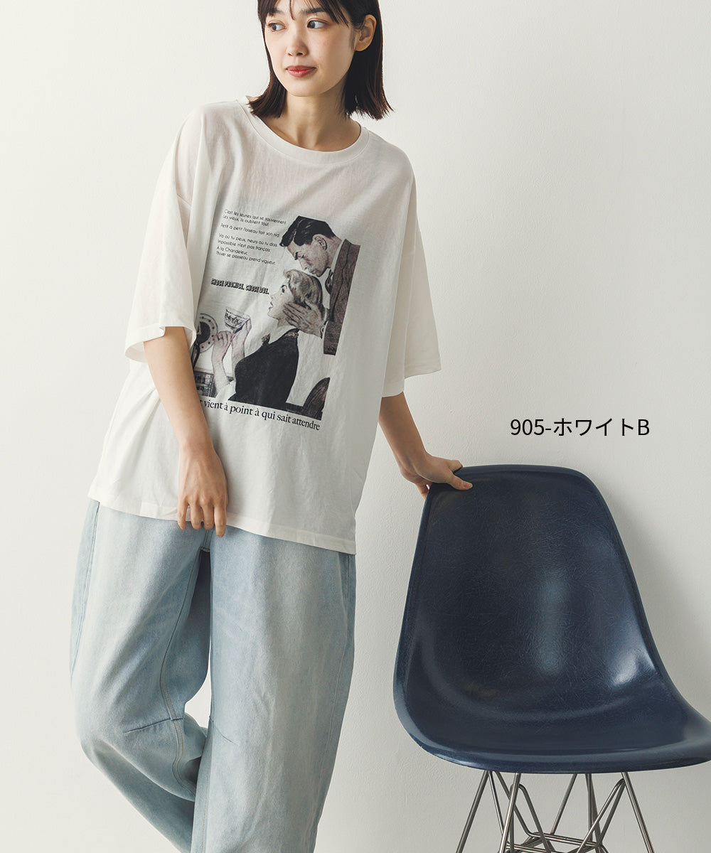接触冷感プリントTシャツ[1125-6109]
