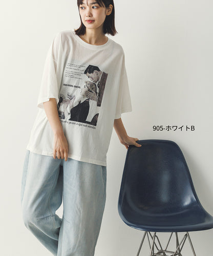 接触冷感プリントTシャツ[1125-6109]