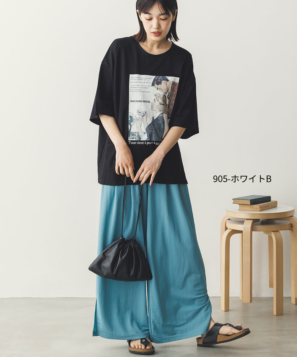 接触冷感プリントTシャツ[1125-6109]