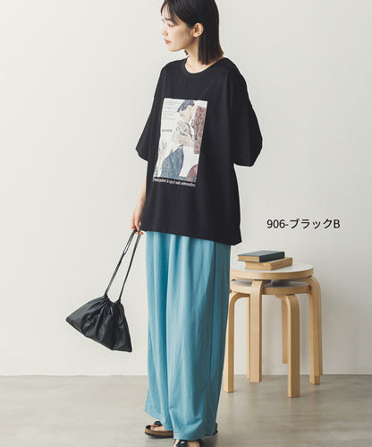 接触冷感プリントTシャツ[1125-6109]