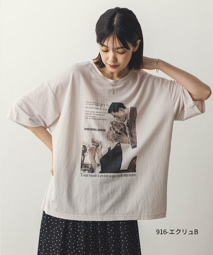 接触冷感プリントTシャツ[1125-6109]