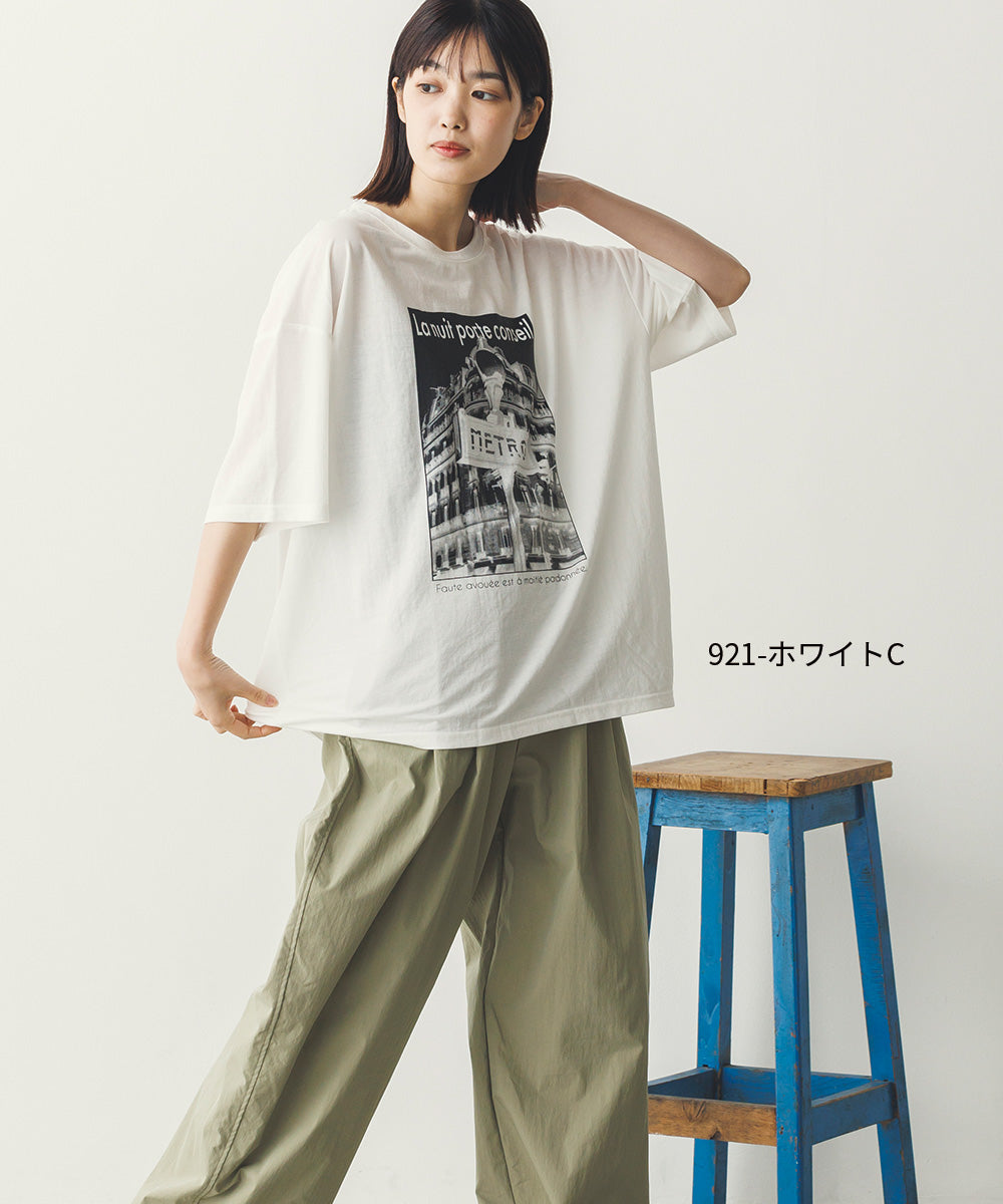 接触冷感プリントTシャツ[1125-6109]