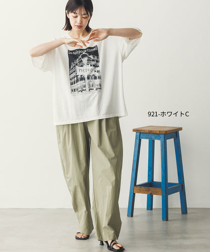 接触冷感プリントTシャツ[1125-6109]