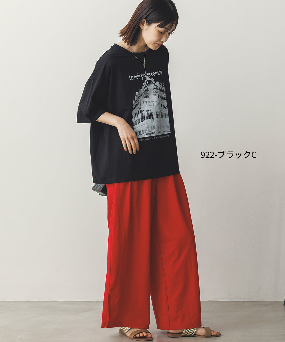 接触冷感プリントTシャツ[1125-6109]