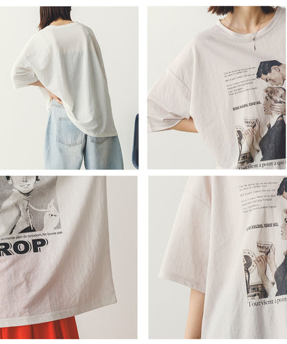 接触冷感プリントTシャツ[1125-6109]
