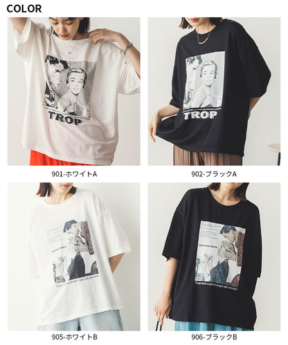 接触冷感プリントTシャツ[1125-6109]