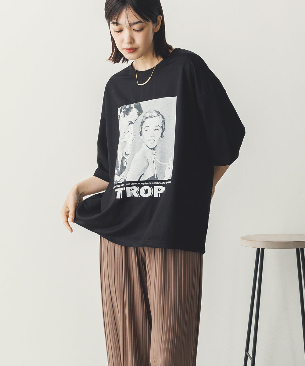 接触冷感プリントTシャツ[1125-6109]