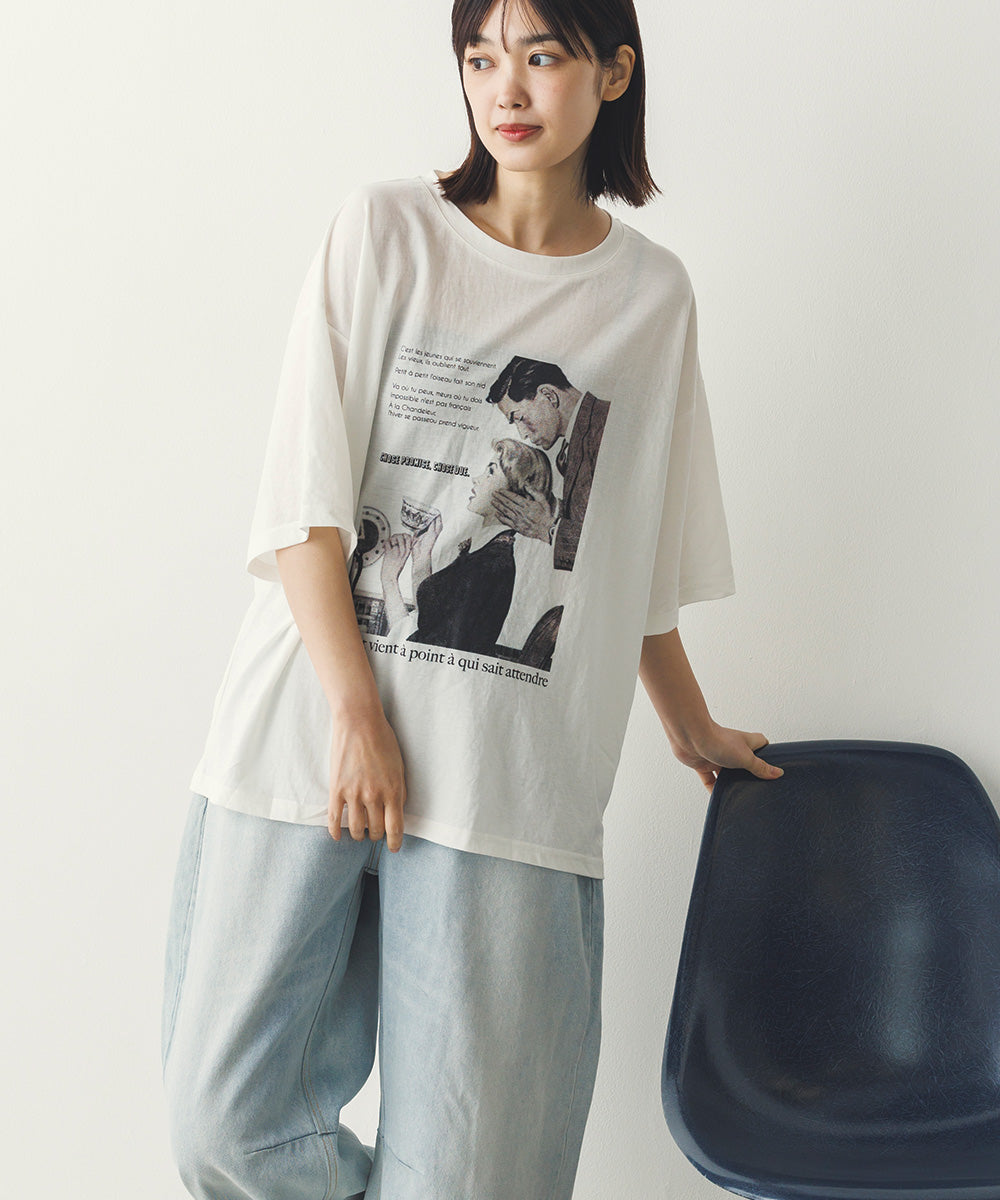 接触冷感プリントTシャツ[1125-6109]