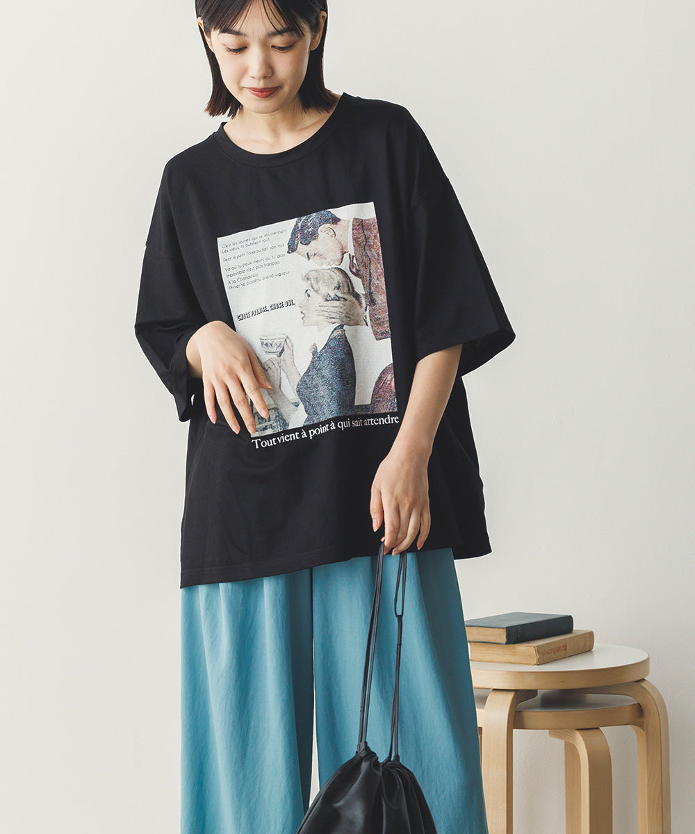 接触冷感プリントTシャツ[1125-6109]