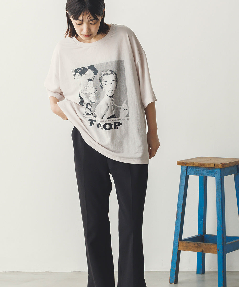 接触冷感プリントTシャツ[1125-6109]