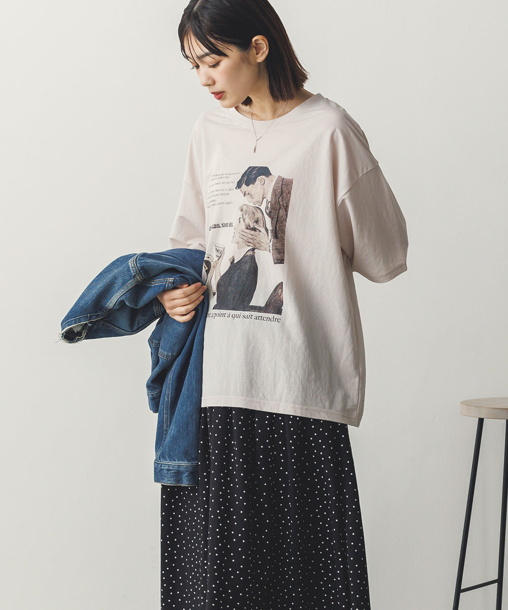 接触冷感プリントTシャツ[1125-6109]