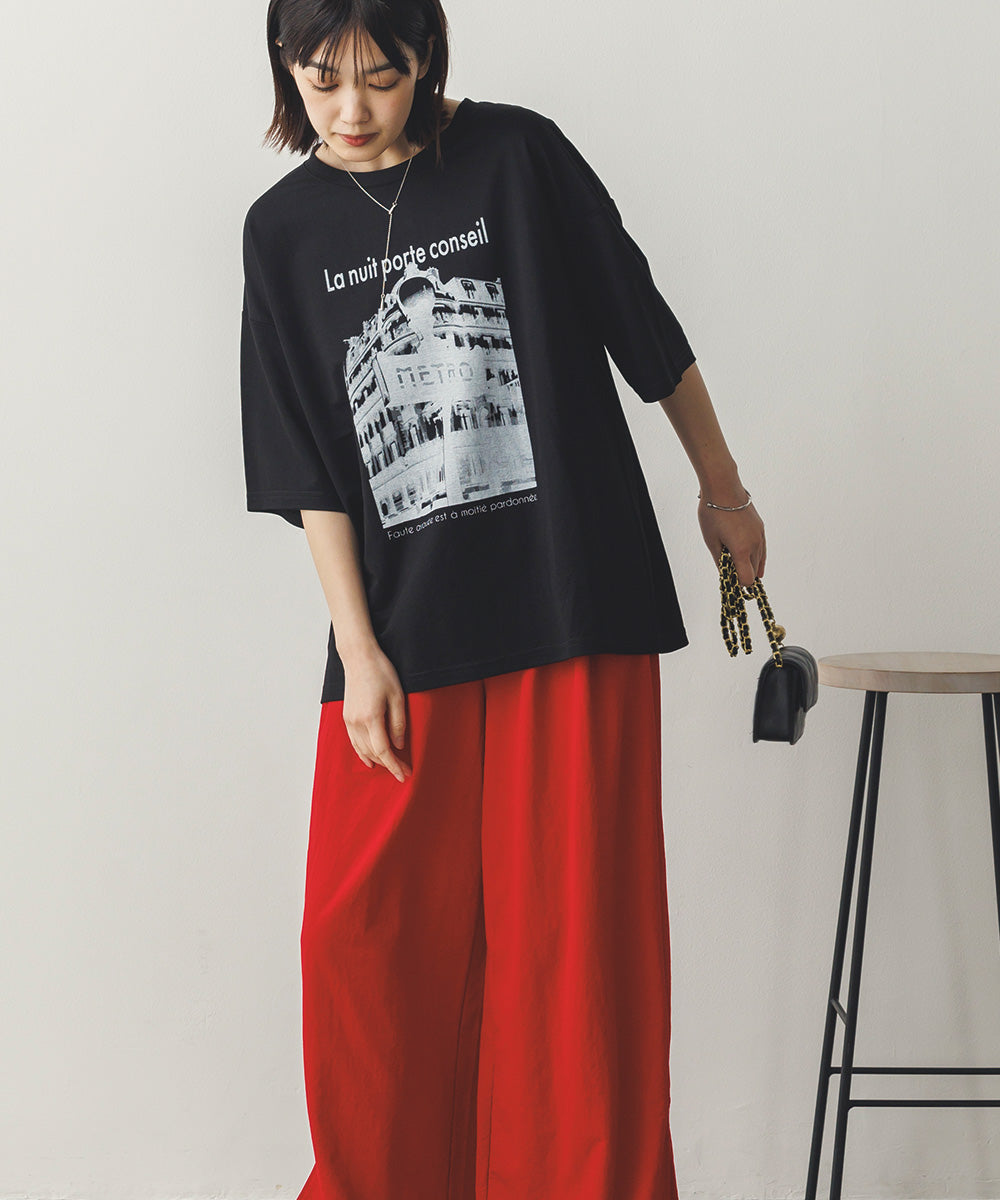 接触冷感プリントTシャツ[1125-6109]