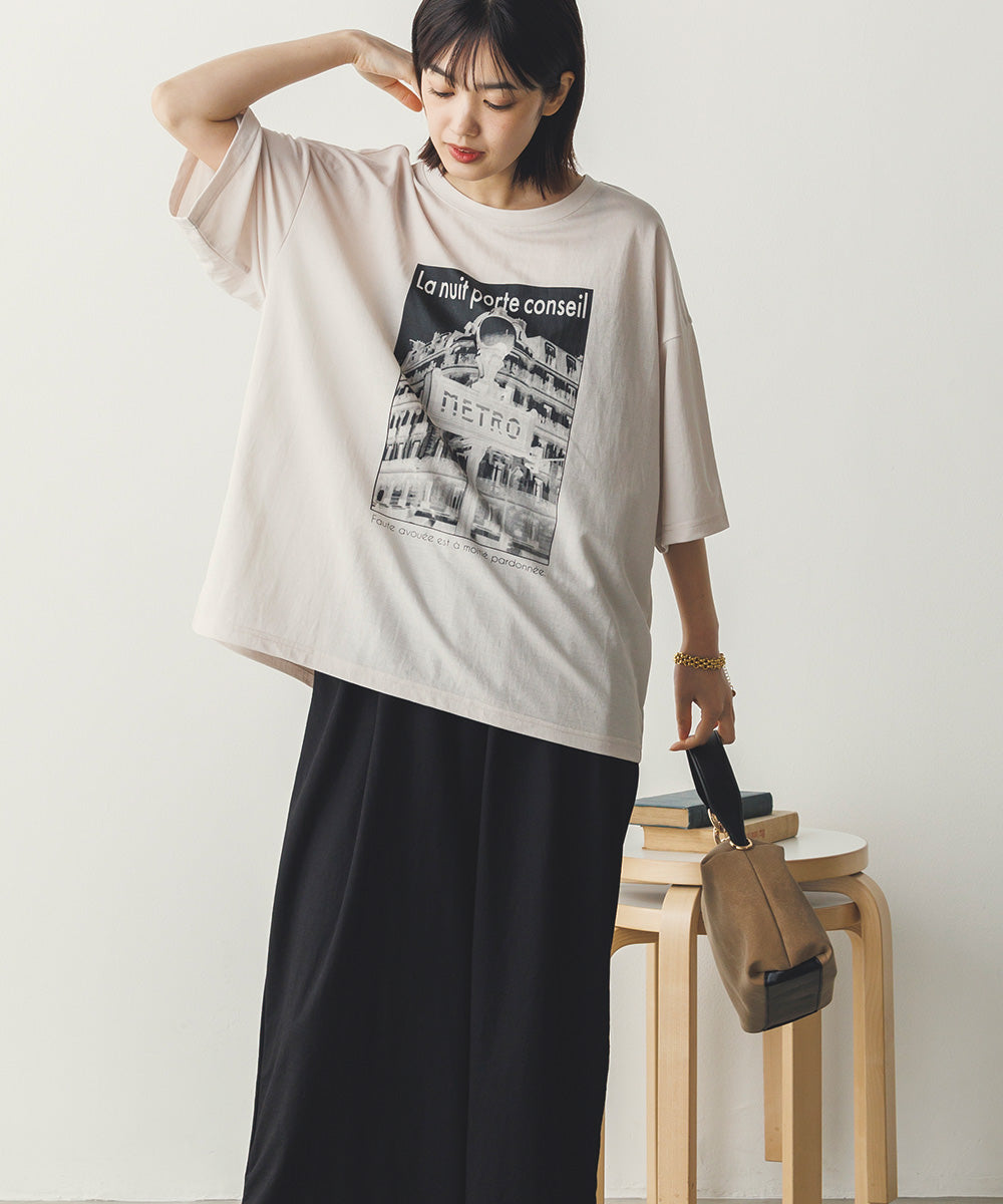 接触冷感プリントTシャツ[1125-6109]