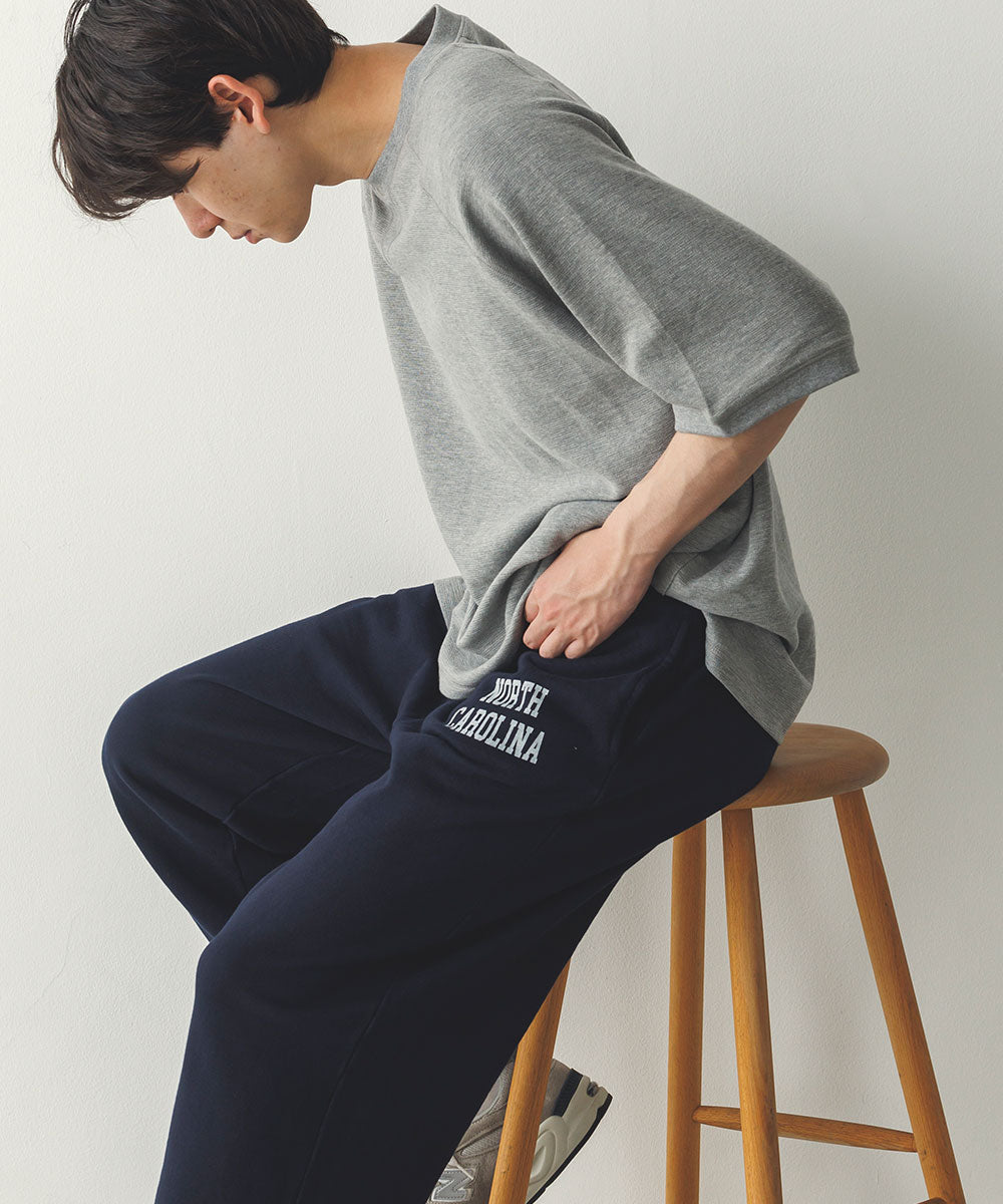 メンズリップルダブルフェイスラグランTシャツ[1125-6115]