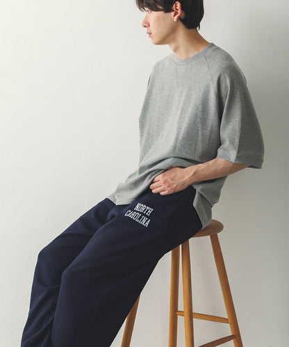 メンズリップルダブルフェイスラグランTシャツ[1125-6115]