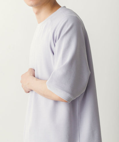 メンズリップルダブルフェイスラグランTシャツ[1125-6115]
