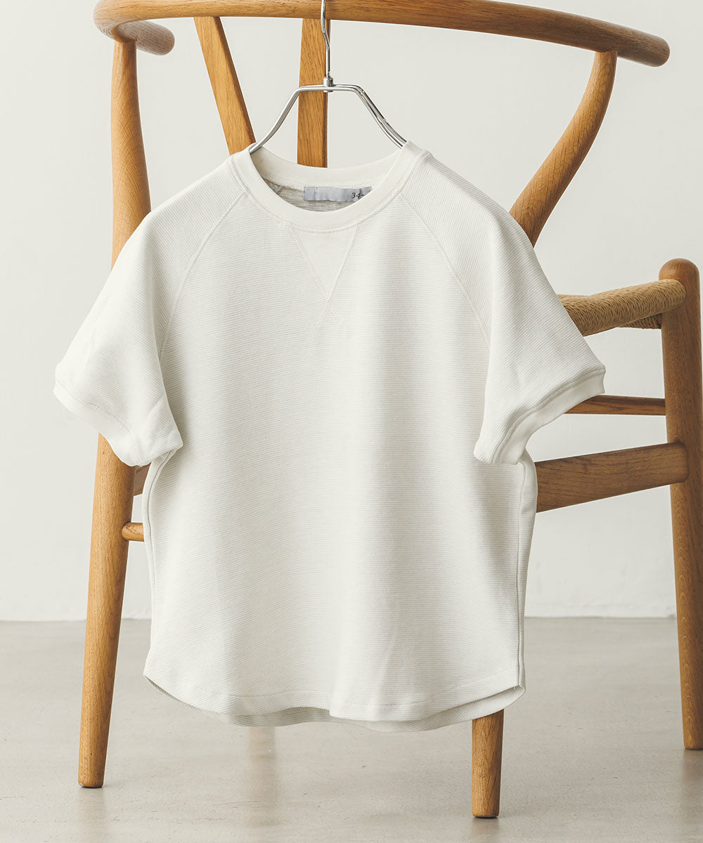 【予約】キッズリップルダブルフェイスラグランTシャツ[1125-6116]