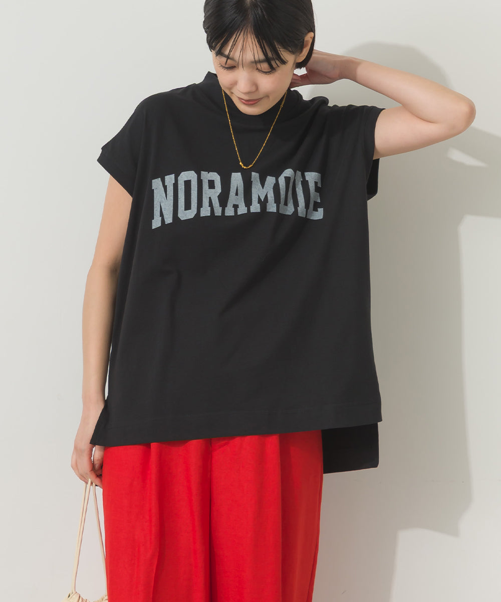 コットンベア天竺フレンチスリーブロゴTシャツ[1125-6120]