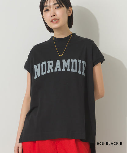 コットンベア天竺フレンチスリーブロゴTシャツ[1125-6120]