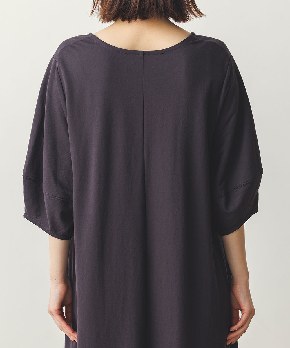 【再入荷】接触冷感ボリューム袖Aラインワンピース[1125-7104]