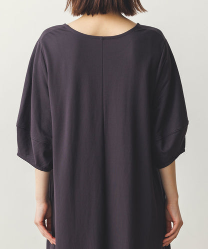 【再入荷】接触冷感ボリューム袖Aラインワンピース[1125-7104]