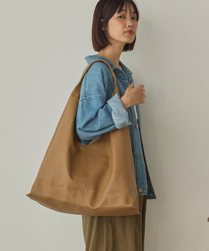 レザーショルダーバッグ(L)[1225-0003]