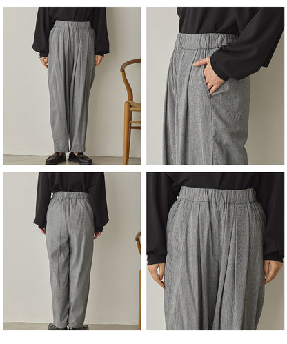 ダンプ＆デニムタックイージーパンツ[1225-1012]