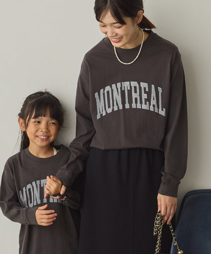 ユニセックスバイオポリウォッシュプリントTシャツ長袖[1225-6123]