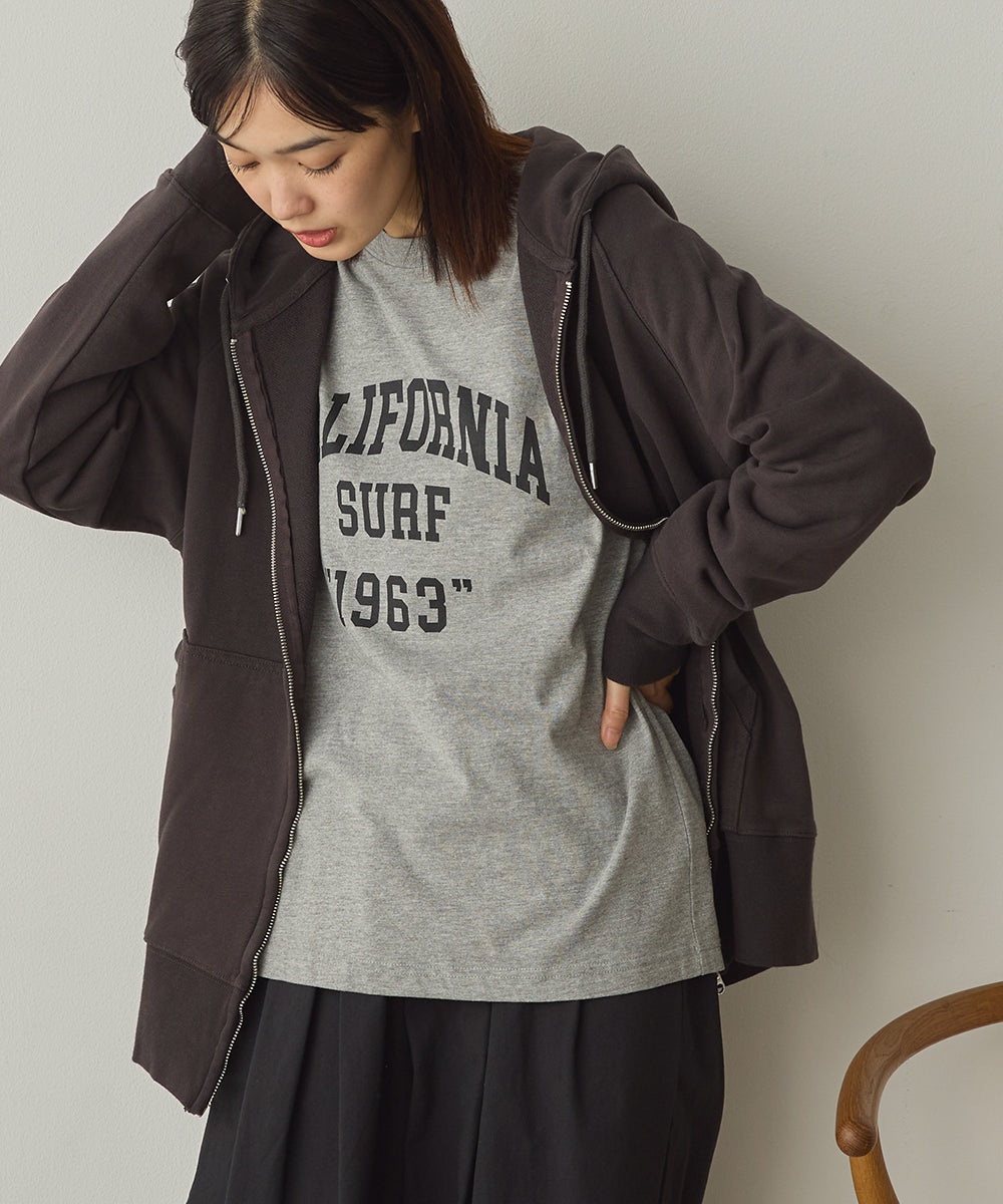 ユニセックスバイオポリウォッシュプリントTシャツ長袖[1225-6123]