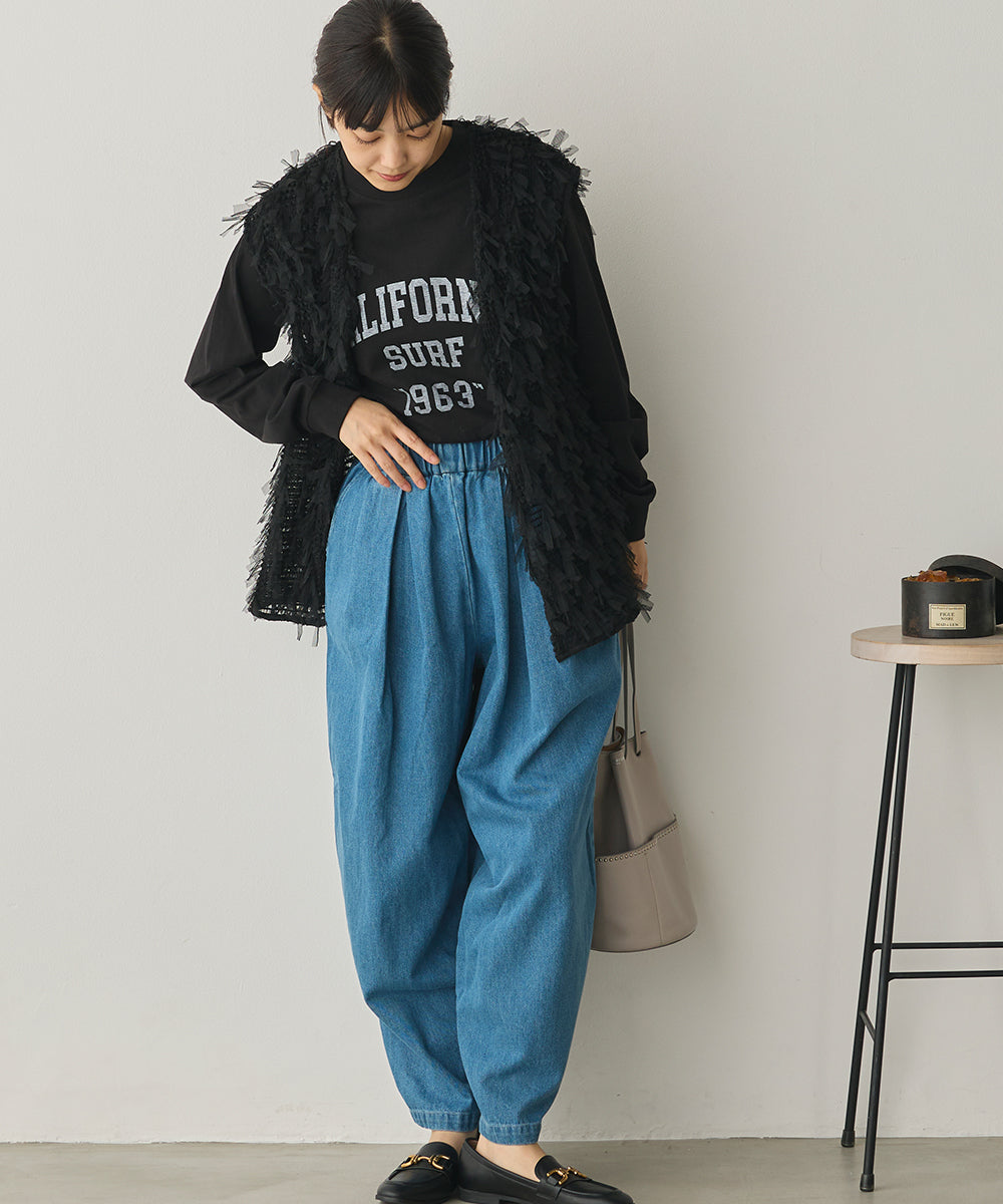 ユニセックスバイオポリウォッシュプリントTシャツ長袖[1225-6123]