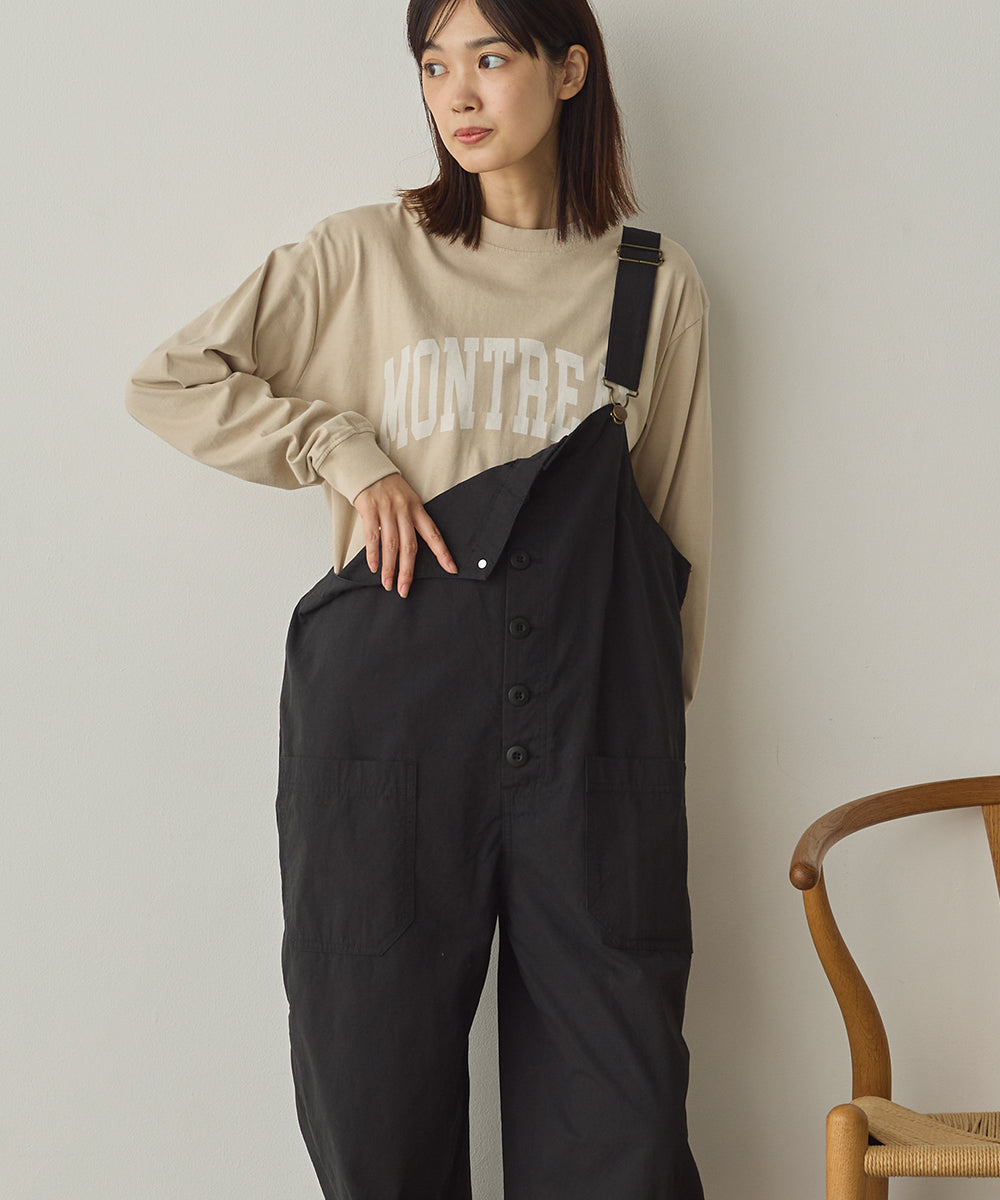 ユニセックスバイオポリウォッシュプリントTシャツ長袖[1225-6123]