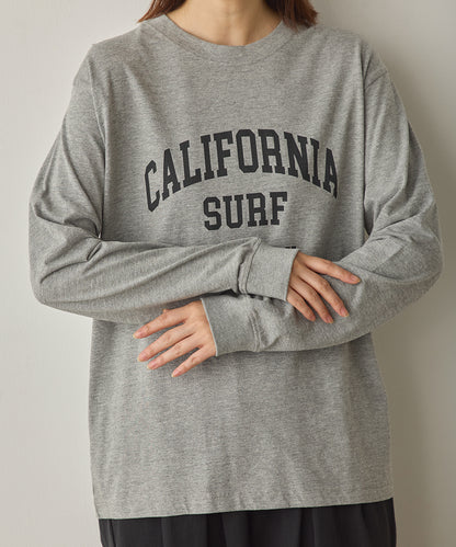 ユニセックスバイオポリウォッシュプリントTシャツ長袖[1225-6123]