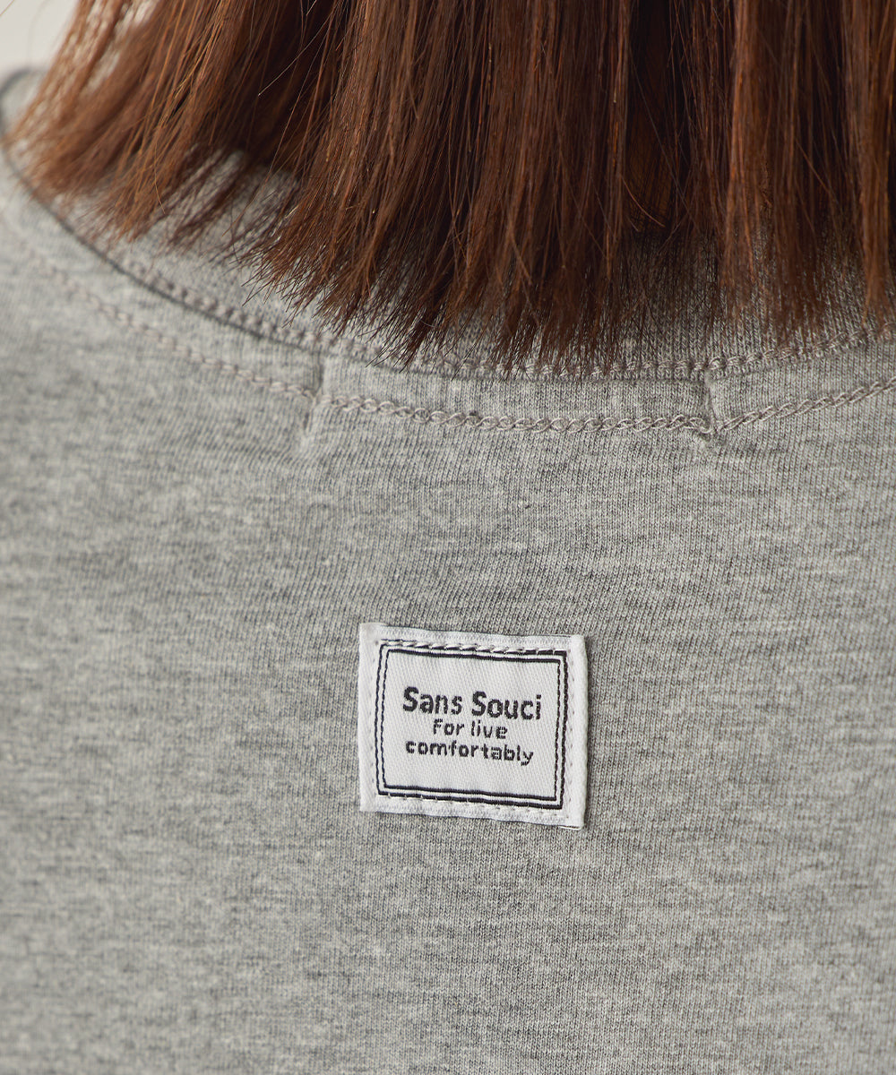 ユニセックスバイオポリウォッシュプリントTシャツ長袖[1225-6123]