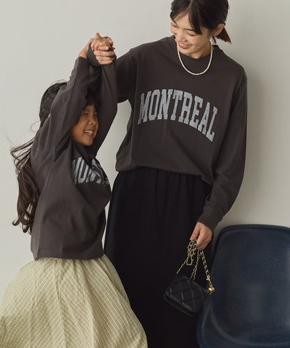 ユニセックスバイオポリウォッシュプリントTシャツ長袖[1225-6123]