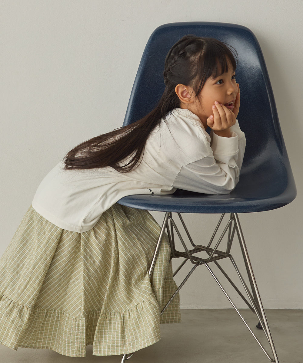 キッズバイオポリウォッシュプリントTシャツ長袖[1225-6127]